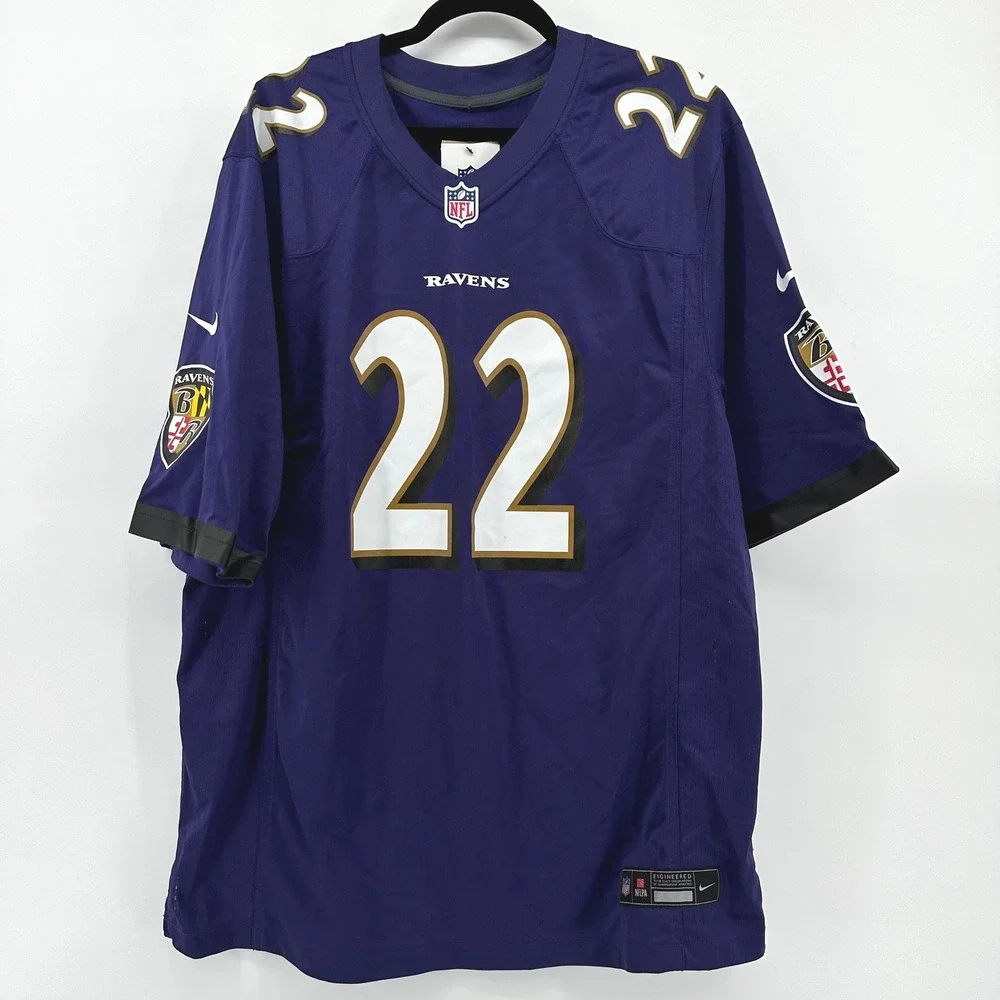 Nike Baltimore Ravens Derrick Henry 22 Jersey Mens XL Purple 67NM-BLGH-8GF-CZF